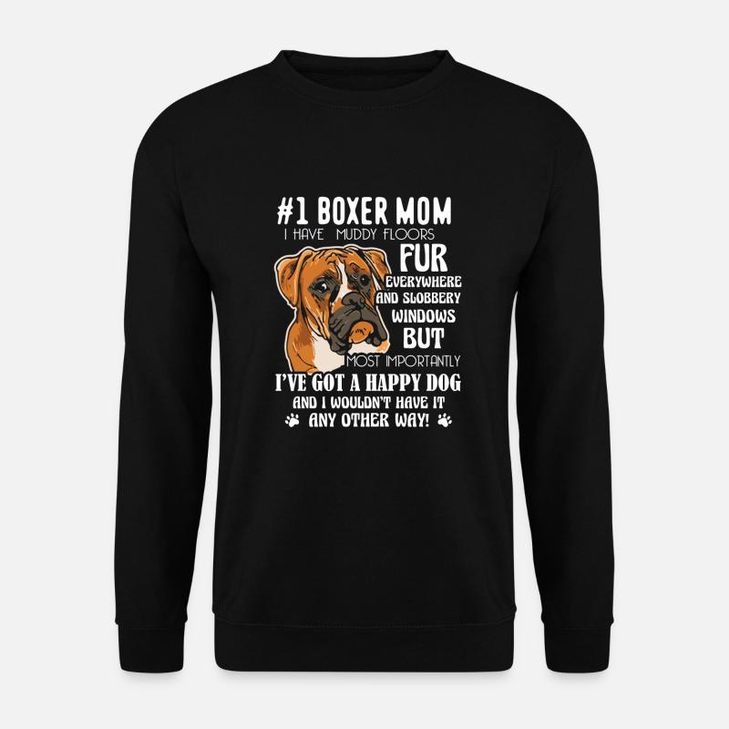 Boxer Mom - Unisex Sweatshirt - black