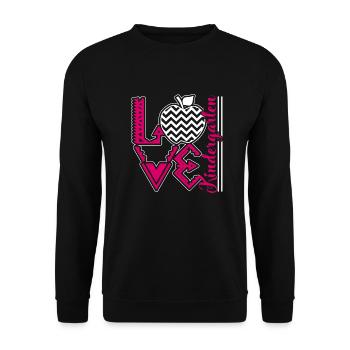 Kindergarten Teacher Love Kindergarten - Unisex Sweatshirt - black - Front - Alina (178cm) & Michal (187cm)