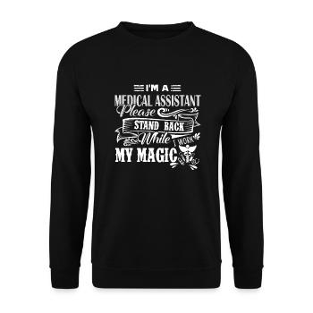 Medical Assistant I am A Medical Assistant - Unisex Sweatshirt - black - Front - Alina (178cm) & Michal (187cm)