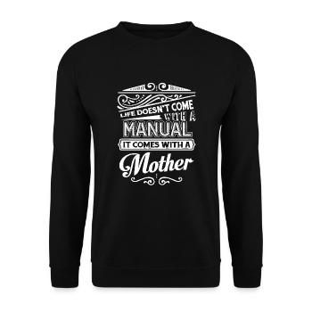 Mother's Day Shirts Special Love - Unisex Sweatshirt - black - Front - Alina (178cm) & Michal (187cm)
