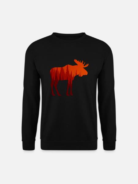 Moose - Unisex Sweatshirt - black