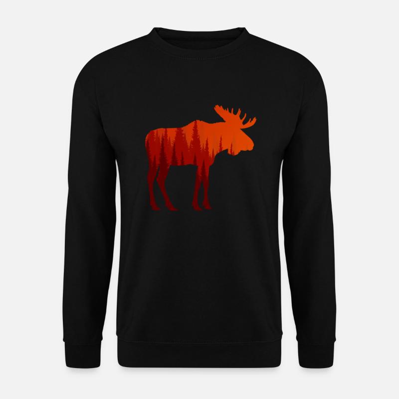 Moose - Unisex Sweatshirt - black
