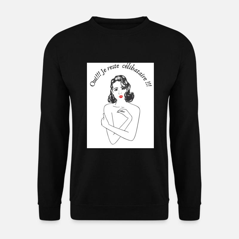 Célibataire - Sweat-shirt Unisexe - noir