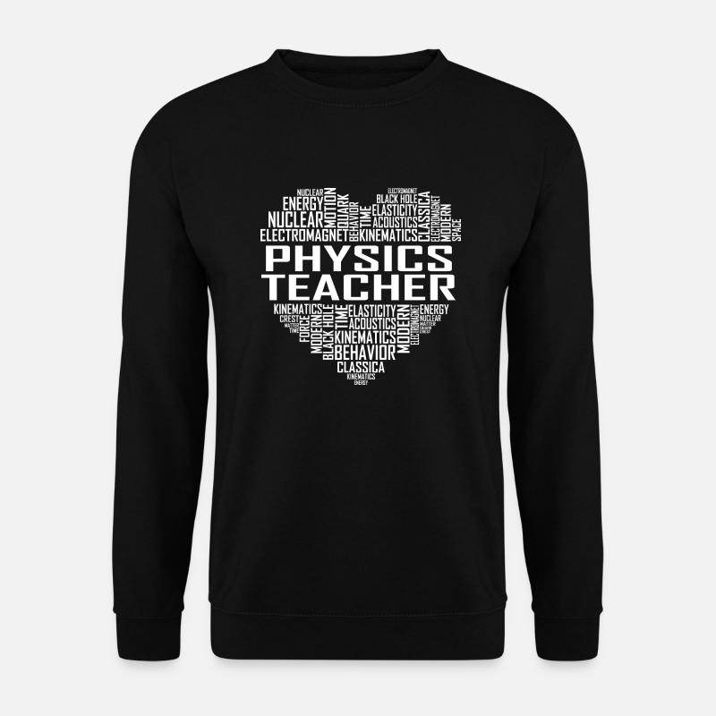 Physics Teacher Heart - Unisex Sweatshirt - black