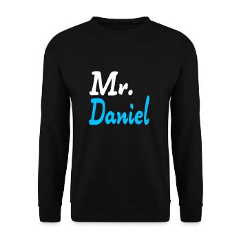 Mr. Daniel - Unisex Pullover - Schwarz - Vorne - Alina (178cm) & Michal (187cm)