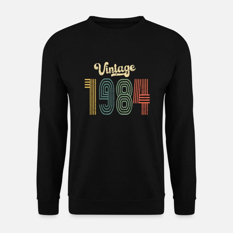 40. Geburtstag Vintage 1984 - Unisex Pullover - Schwarz