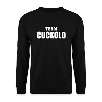 Team cuckold - Sweat-shirt Unisexe - noir - Devant - Alina (178cm) & Michal (187cm)