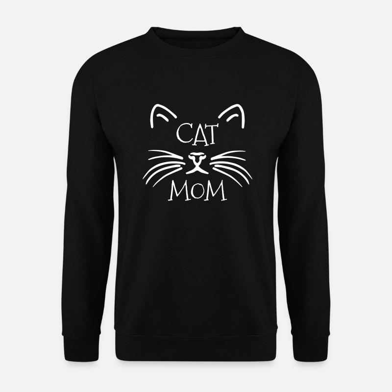 CAT MOM - nut - Unisex Sweatshirt - black