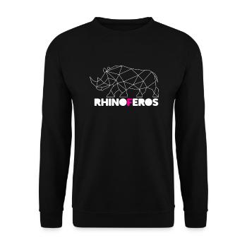RhinoFeros white - Sweat-shirt Unisexe - noir - Devant - Alina (178cm) & Michal (187cm)