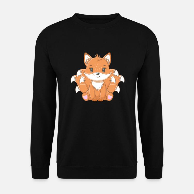 Kitsune fox - Unisex Sweatshirt - black