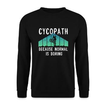 Cycopath - Unisex Pullover - Schwarz - Vorne - Alina (178cm) & Michal (187cm)