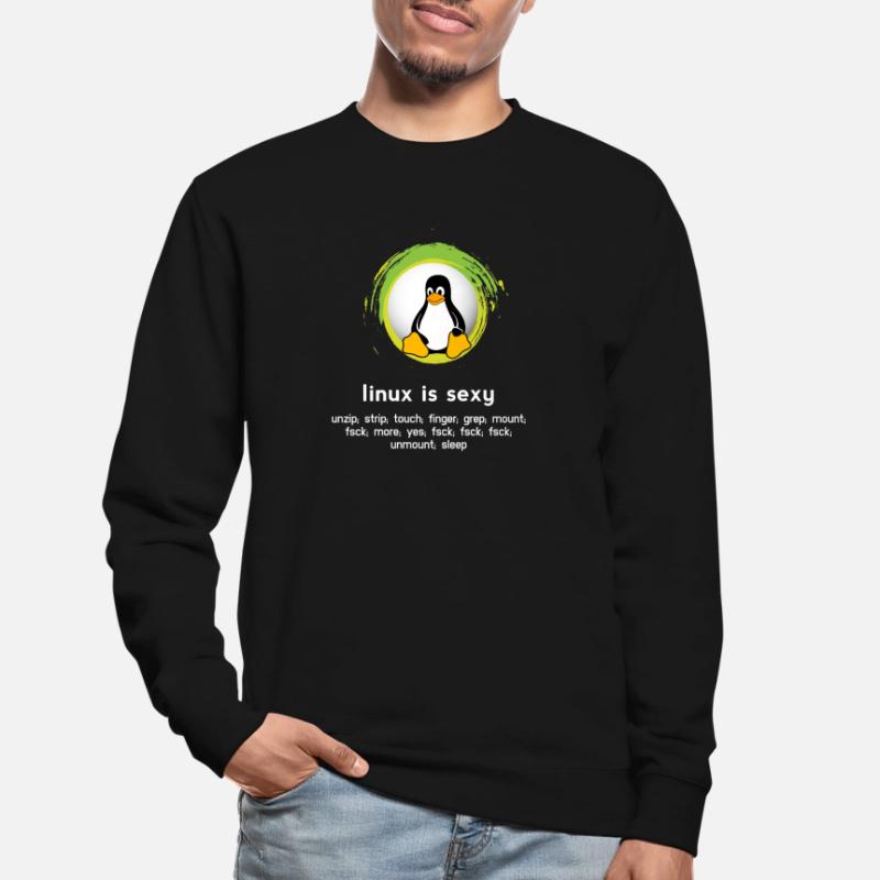 Computer System Pinguin Nerd pc inside code admin Unisex Pullover
