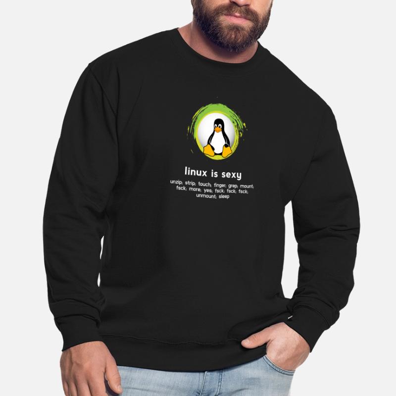 Computer System Penguin Nerd pc inside code admin Sweat-shirt Unisexe