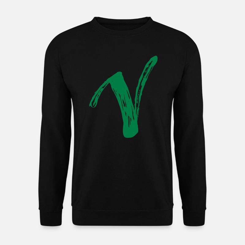 Green hook, vegan, right, cool, save nature - Sweat-shirt Unisexe - noir