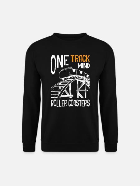 One Track Mind Roller Coaster - Sweat-shirt Unisexe - noir