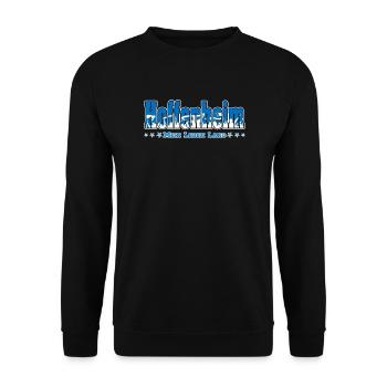 Hoffenheim Fussball Fans Mein Leben Lang - Unisex Pullover - Schwarz - Vorne - Alina (178cm) & Michal (187cm)