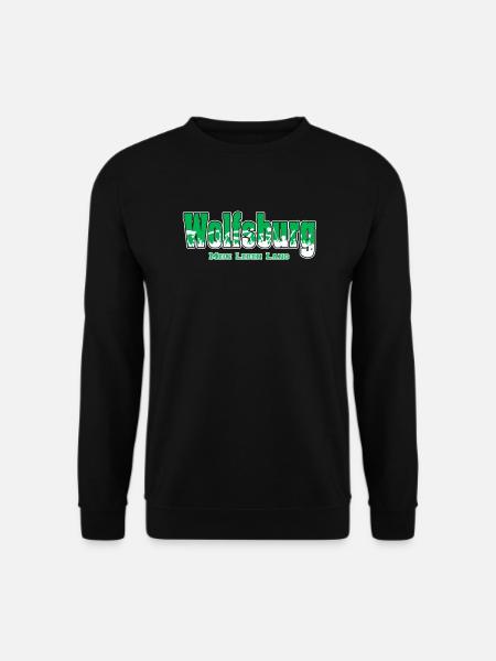 Wolfsburg Fussball Fans Mein Leben Lang - Unisex Pullover - Schwarz