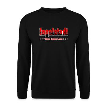 Ingolstadt Fussball Fans Mein Leben Lang - Unisex Pullover - Schwarz - Vorne - Alina (178cm) & Michal (187cm)