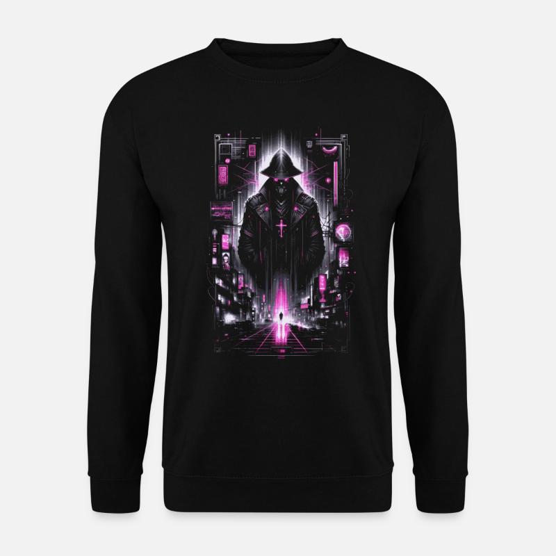 Tokyo Street Art Vaporwave - Unisex Pullover - Schwarz