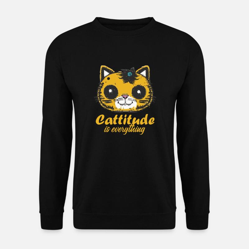 Cattitude - Sweat-shirt Unisexe - noir