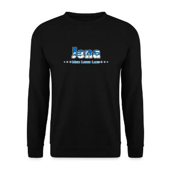 Fans de football d’Iéna toute ma vie - Sweat-shirt Unisexe - noir - Devant - Alina (178cm) & Michal (187cm)