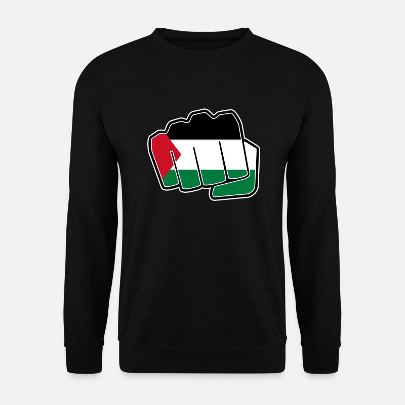 Palestine drapeau drapeau poing - Sweat-shirt Unisexe - noir