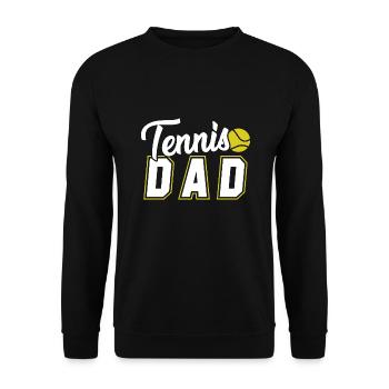 Tennis Papa - Sweat-shirt Unisexe - noir - Devant - Alina (178cm) & Michal (187cm)
