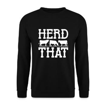 Troupeau Que - Sweat-shirt Unisexe - noir - Devant - Alina (178cm) & Michal (187cm)