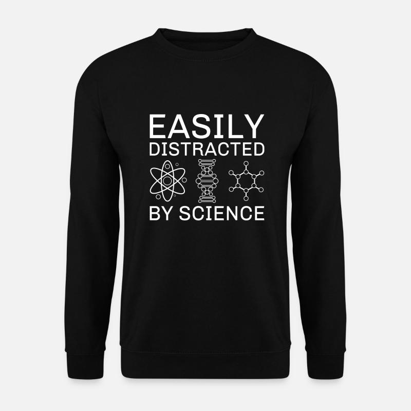 Easily Distracted By Science - Unisex Sweatshirt - black