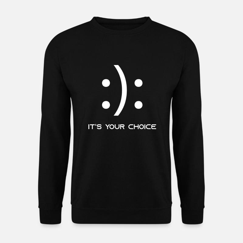 Spruch Emoji - Unisex Pullover - Schwarz