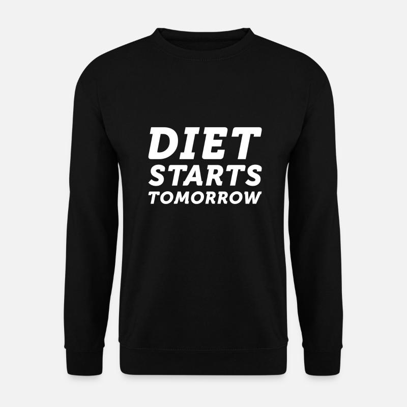 Le régime commence demain - Sweat-shirt Unisexe - noir