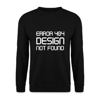Erreur 404 Design introuvable - Sweat-shirt Unisexe - noir - Devant - Alina (178cm) & Michal (187cm)