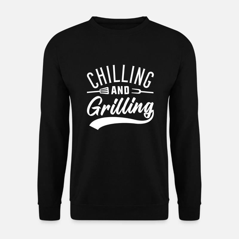 Chilling And Grilling - Unisex Sweatshirt - black