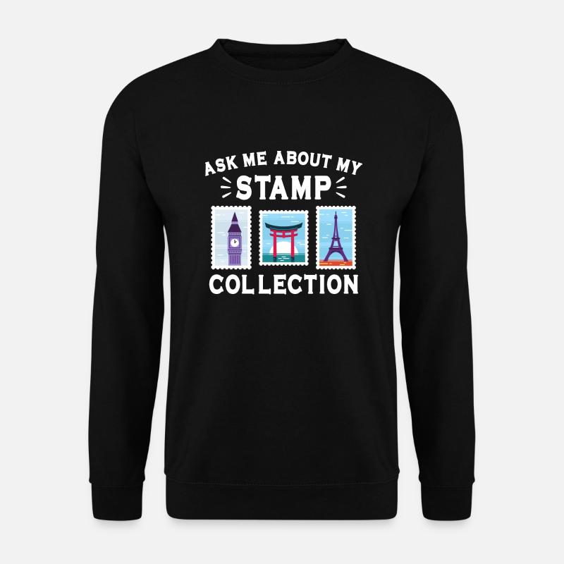 Stamp collecting - Unisex Sweatshirt - black