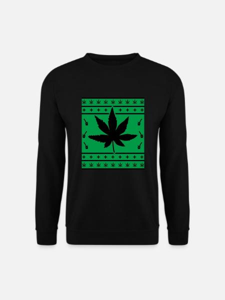 Ganja marichuana Rasta reggae folk - Unisex Sweatshirt - black