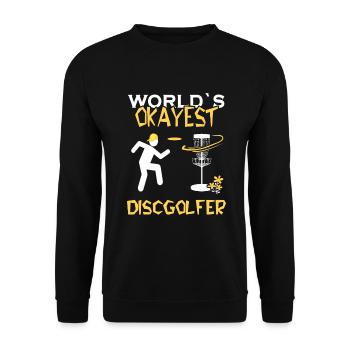 Frisbee Ultimate-Frisbee Discgolfer Frisbee - Unisex Sweatshirt - black - Front - Alina (178cm) & Michal (187cm)