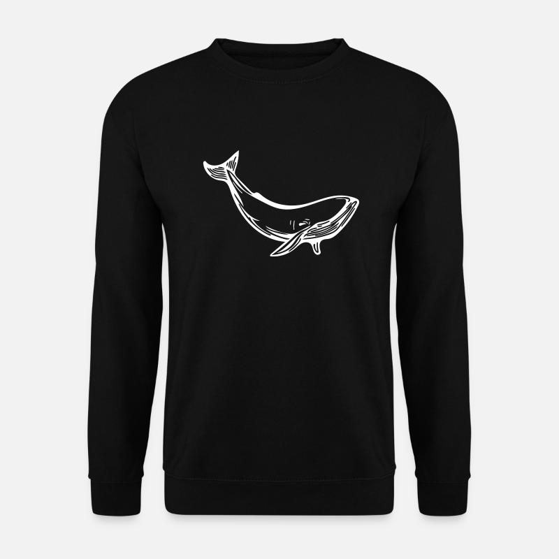 whale - Unisex Sweatshirt - black