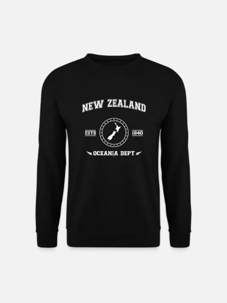 New Zealand map - Unisex Pullover - Schwarz
