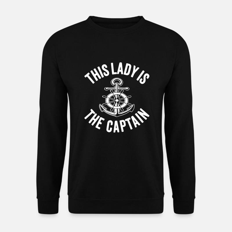 Cette dame est le capitaine - Sweat-shirt Unisexe - noir