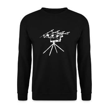 Karpfen Angeln Rodpod.Tshirt Karpfen Angler Geschenk - Unisex Pullover - Schwarz - Vorne - Alina (178cm) & Michal (187cm)