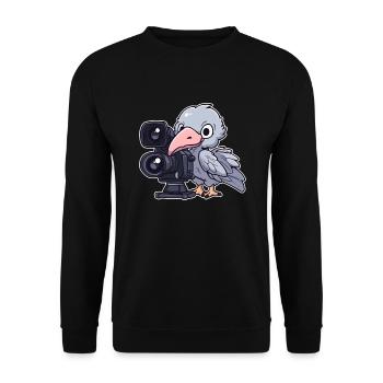 Photographie de bec-de-chaussure - Sweat-shirt Unisexe - noir - Devant - Alina (178cm) & Michal (187cm)