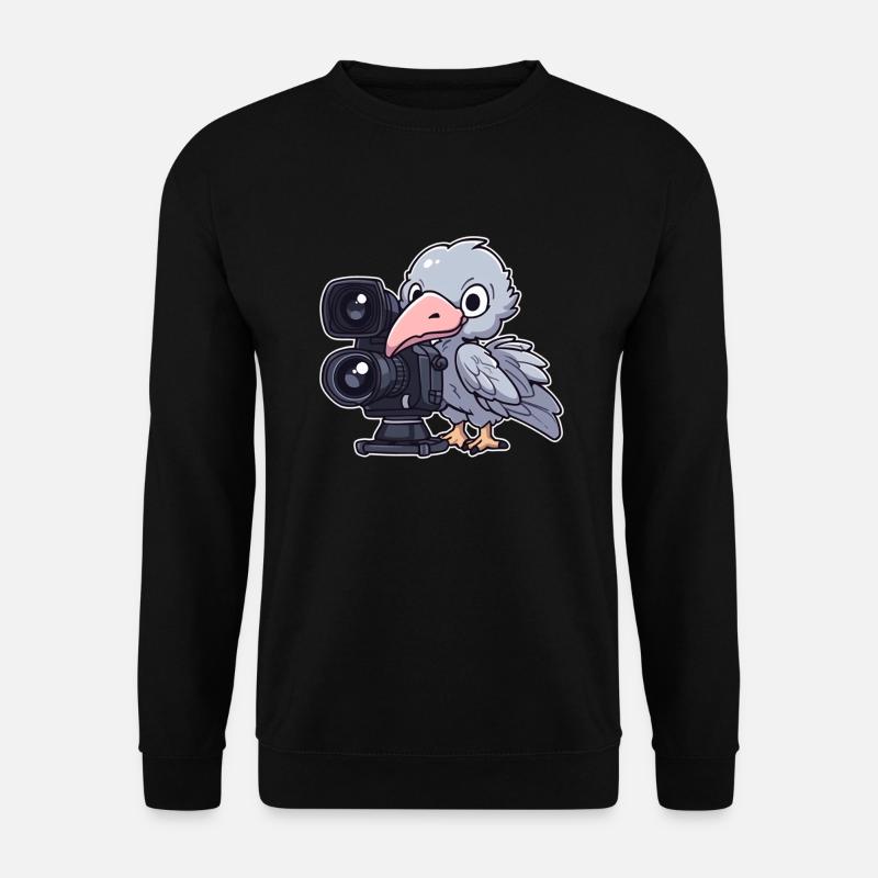 Schuhschnabel Fotografie - Unisex Pullover - Schwarz