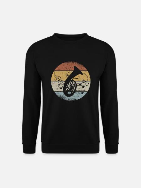 Tenorhorn Musiker Tenorhornist Orchester Blasmusik - Unisex Pullover - Schwarz