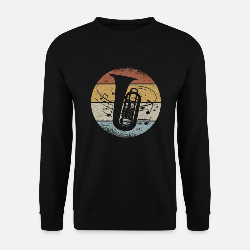 Tuba Tubist Orchester Musiker Blasmusik - Unisex Pullover - Schwarz