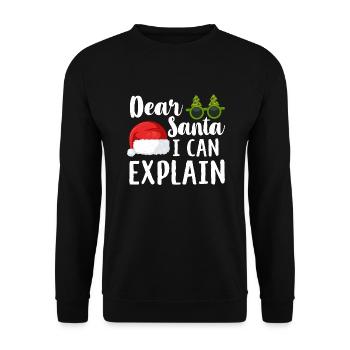 Joyeux Noël Noël Noël - Sweat-shirt Unisexe - noir - Devant - Alina (178cm) & Michal (187cm)