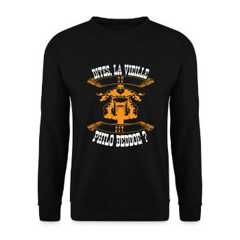 dites la vieille - Sweat-shirt Unisexe - noir - Devant - Alina (178cm) & Michal (187cm)