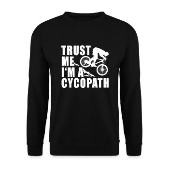Cycopath - Unisex Pullover - Schwarz - Vorne - Alina (178cm) & Michal (187cm)