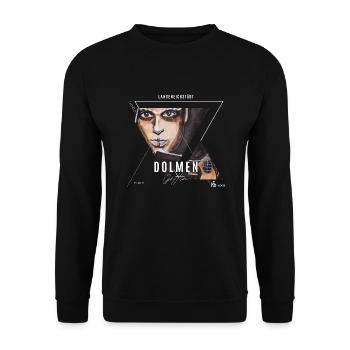 Dolmengöttin Langeneichstädt - Unisex Pullover - Schwarz - Vorne - Alina (178cm) & Michal (187cm)