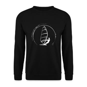 Windsurfing windsurfing windsurfing windsurfing windsurf - Unisex Sweatshirt - black - Front - Alina (178cm) & Michal (187cm)