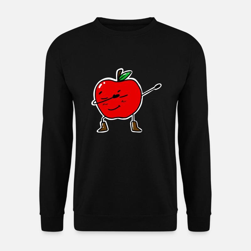Dabbing Apple - Unisex Sweatshirt - black